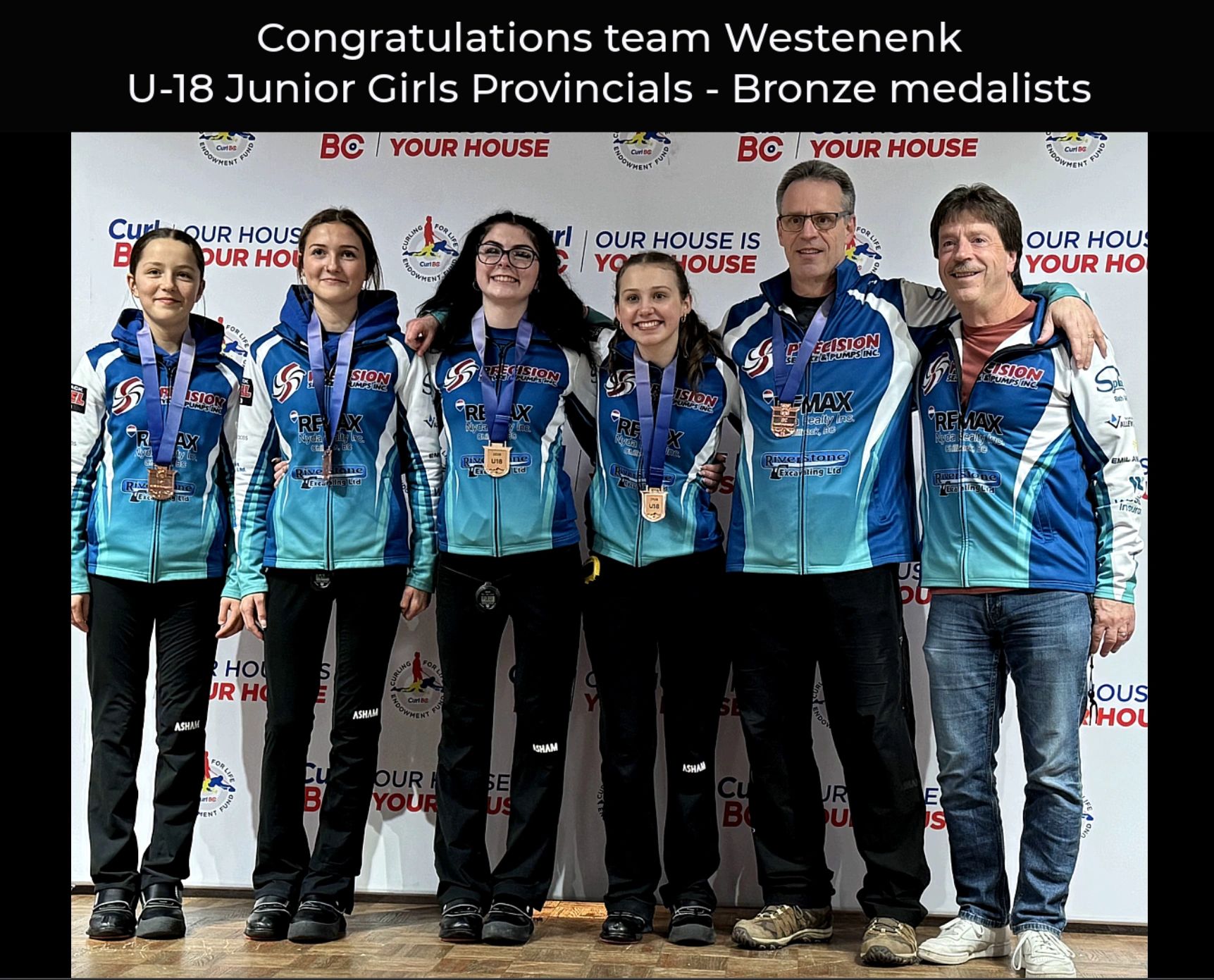 Team Westenenk: U-18 Junior Girls Bronze Medalists